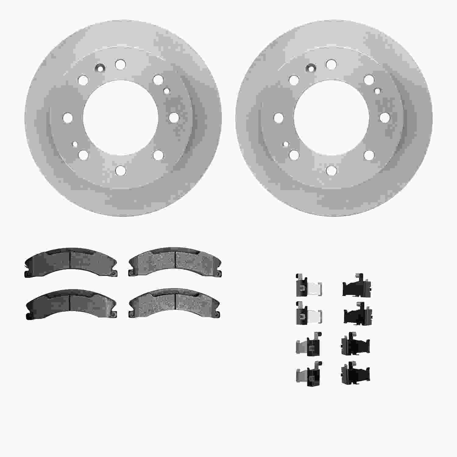 Dynamic Friction Company Disc Brake Pad and Rotor / Drum Brake Shoe and Drum Kit 6312-48068