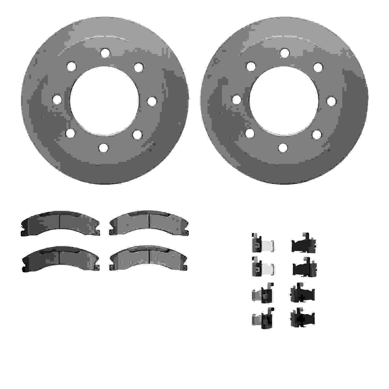 Dynamic Friction Company Disc Brake Pad and Rotor / Drum Brake Shoe and Drum Kit 6312-48069