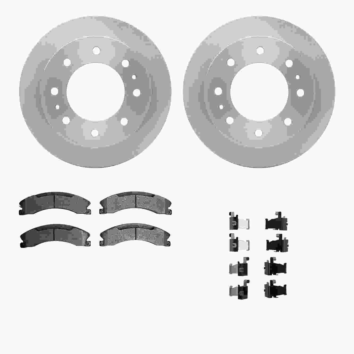 Dynamic Friction Company Disc Brake Pad and Rotor / Drum Brake Shoe and Drum Kit 6312-48070