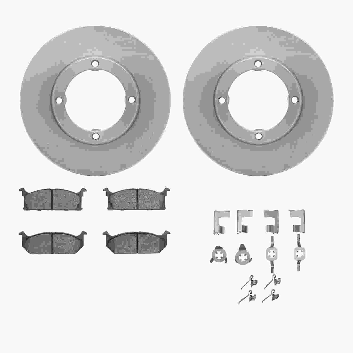 Dynamic Friction Company Disc Brake Pad and Rotor / Drum Brake Shoe and Drum Kit 6312-50002