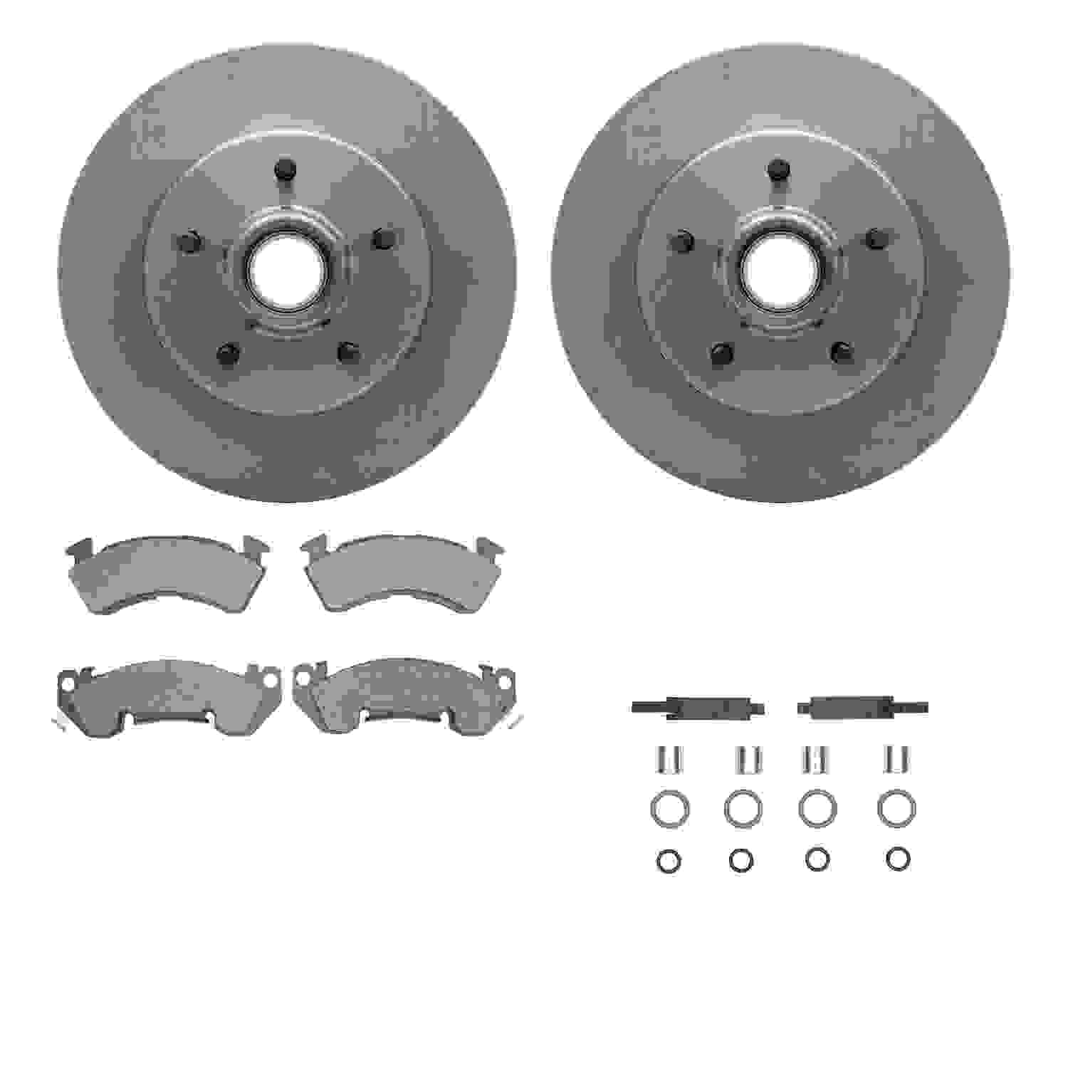 Dynamic Friction Company Disc Brake Pad and Rotor / Drum Brake Shoe and Drum Kit 6312-51002