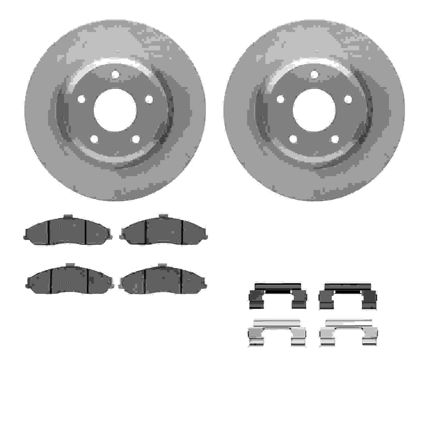 Dynamic Friction Company Disc Brake Pad and Rotor / Drum Brake Shoe and Drum Kit 6312-52012