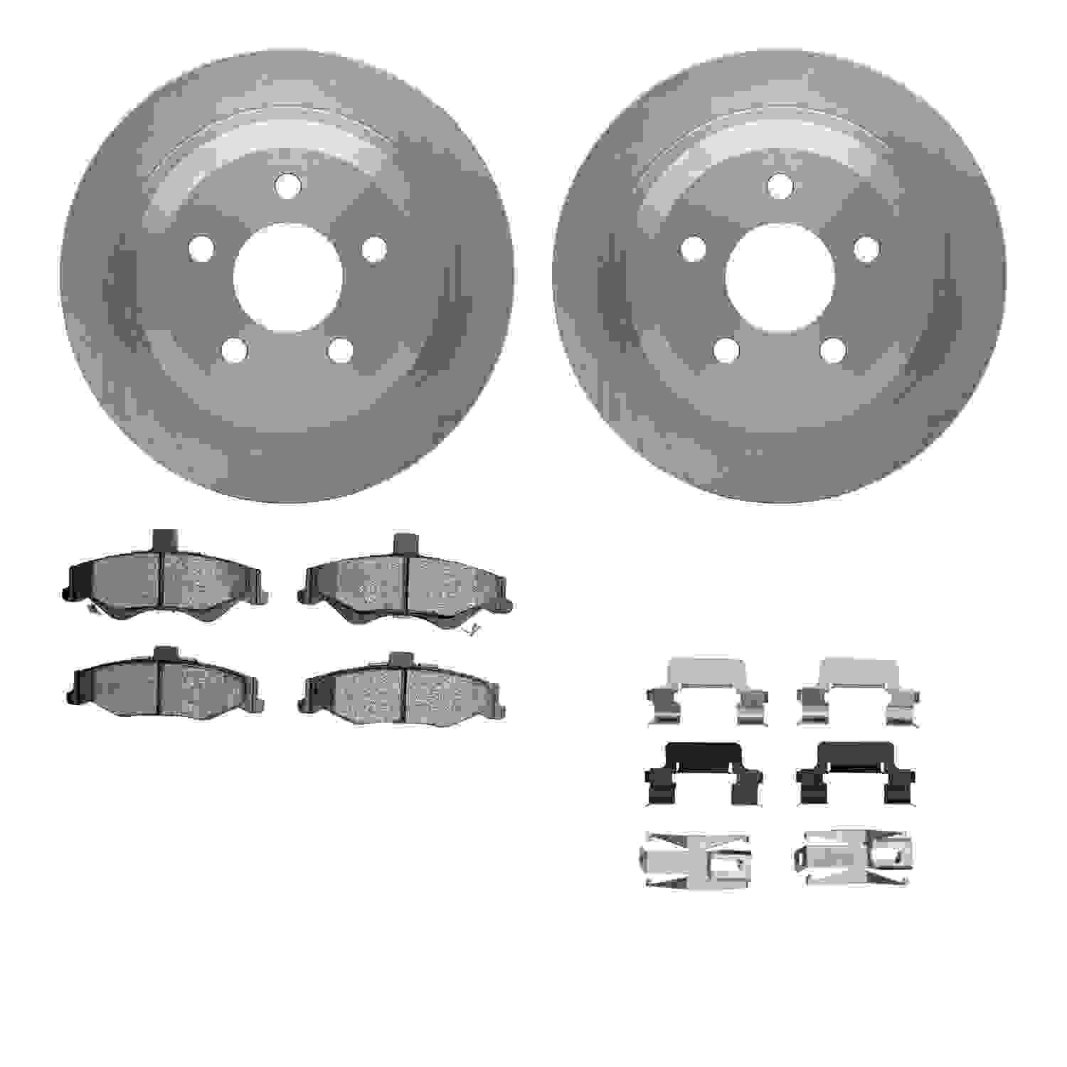 Dynamic Friction Company Disc Brake Pad and Rotor / Drum Brake Shoe and Drum Kit 6312-52013