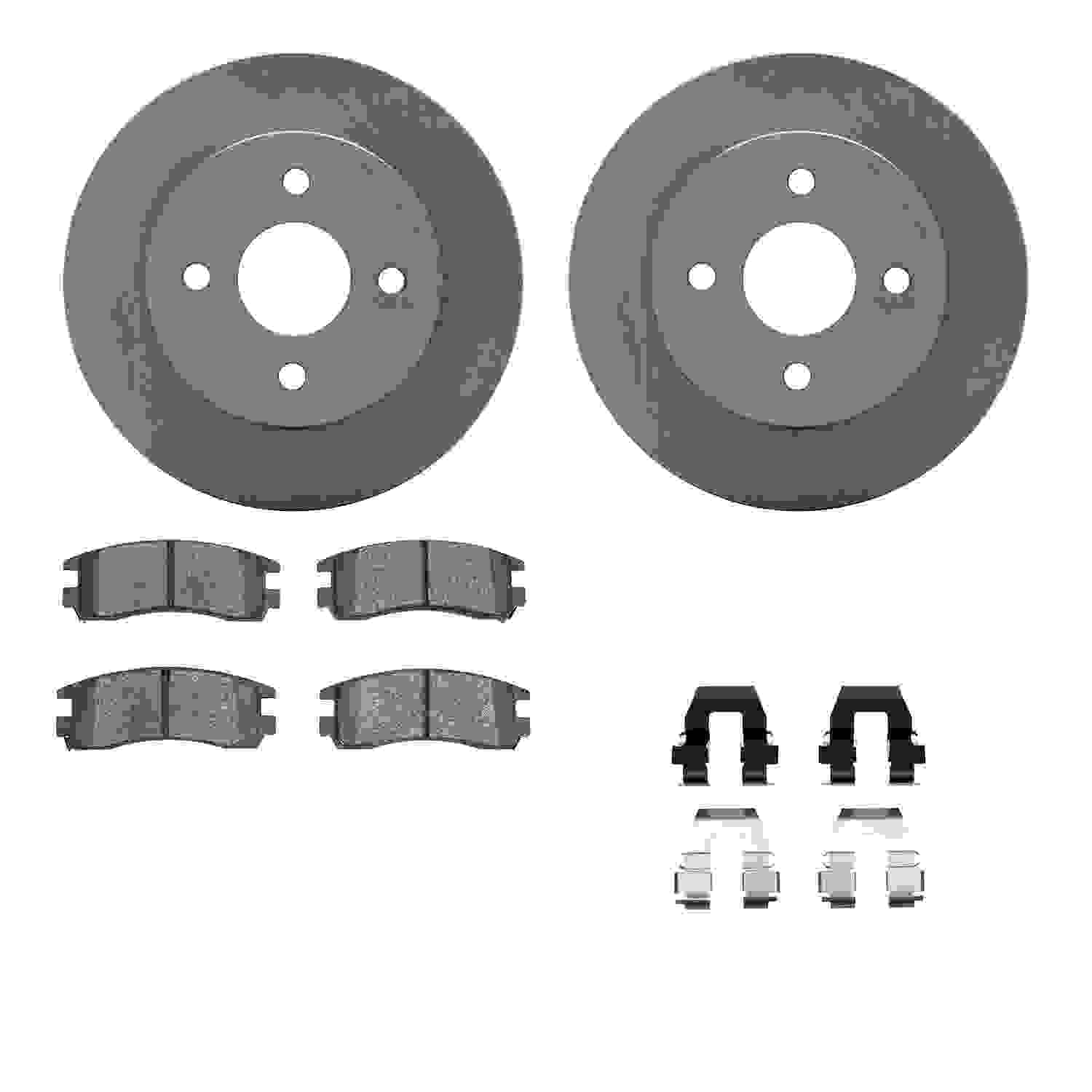 Dynamic Friction Company Disc Brake Pad and Rotor / Drum Brake Shoe and Drum Kit 6312-53002