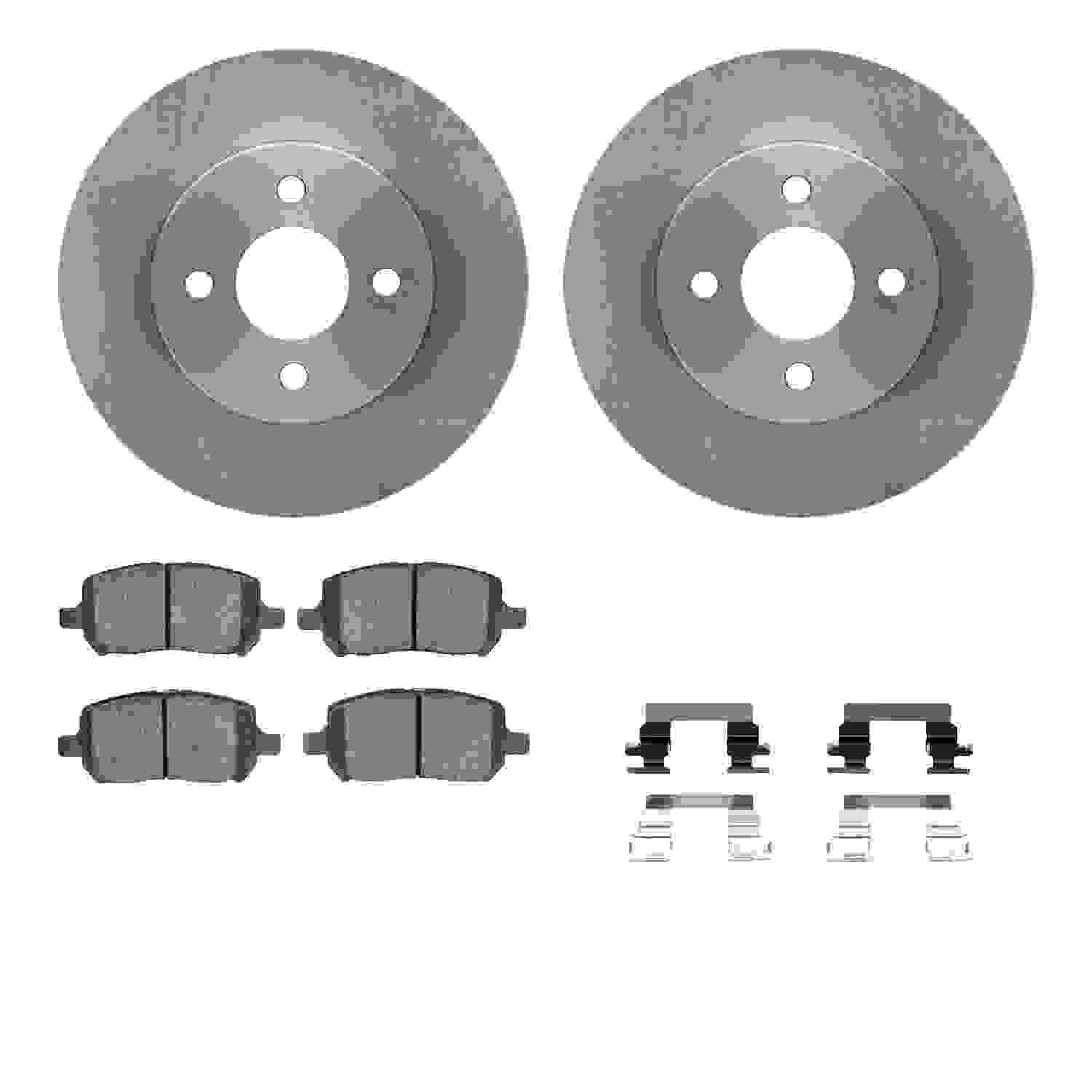 Dynamic Friction Company Disc Brake Pad and Rotor / Drum Brake Shoe and Drum Kit 6312-53003