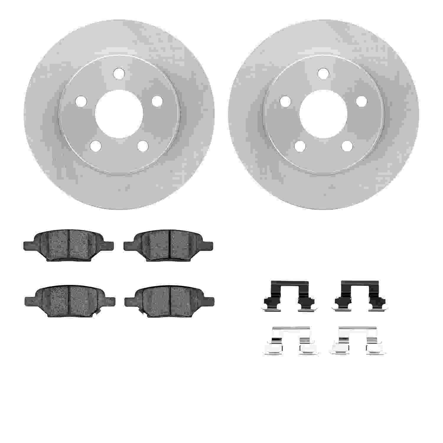 Dynamic Friction Company Disc Brake Pad and Rotor / Drum Brake Shoe and Drum Kit 6312-53006