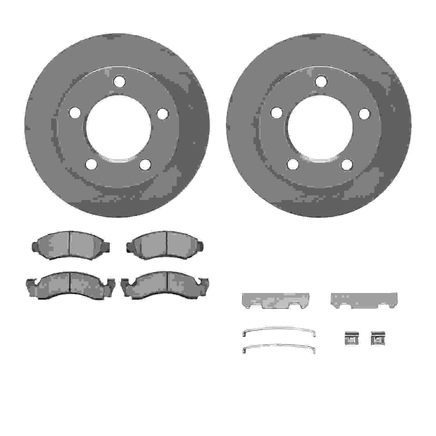 Dynamic Friction Company Disc Brake Pad and Rotor / Drum Brake Shoe and Drum Kit 6312-54020