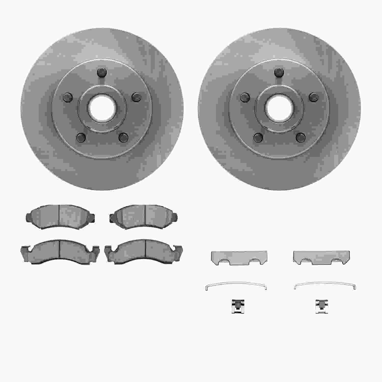 Dynamic Friction Company Disc Brake Pad and Rotor / Drum Brake Shoe and Drum Kit 6312-54024