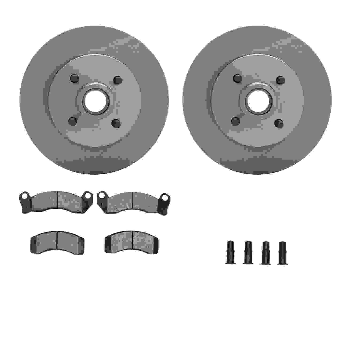 Dynamic Friction Company Disc Brake Pad and Rotor / Drum Brake Shoe and Drum Kit 6312-54070