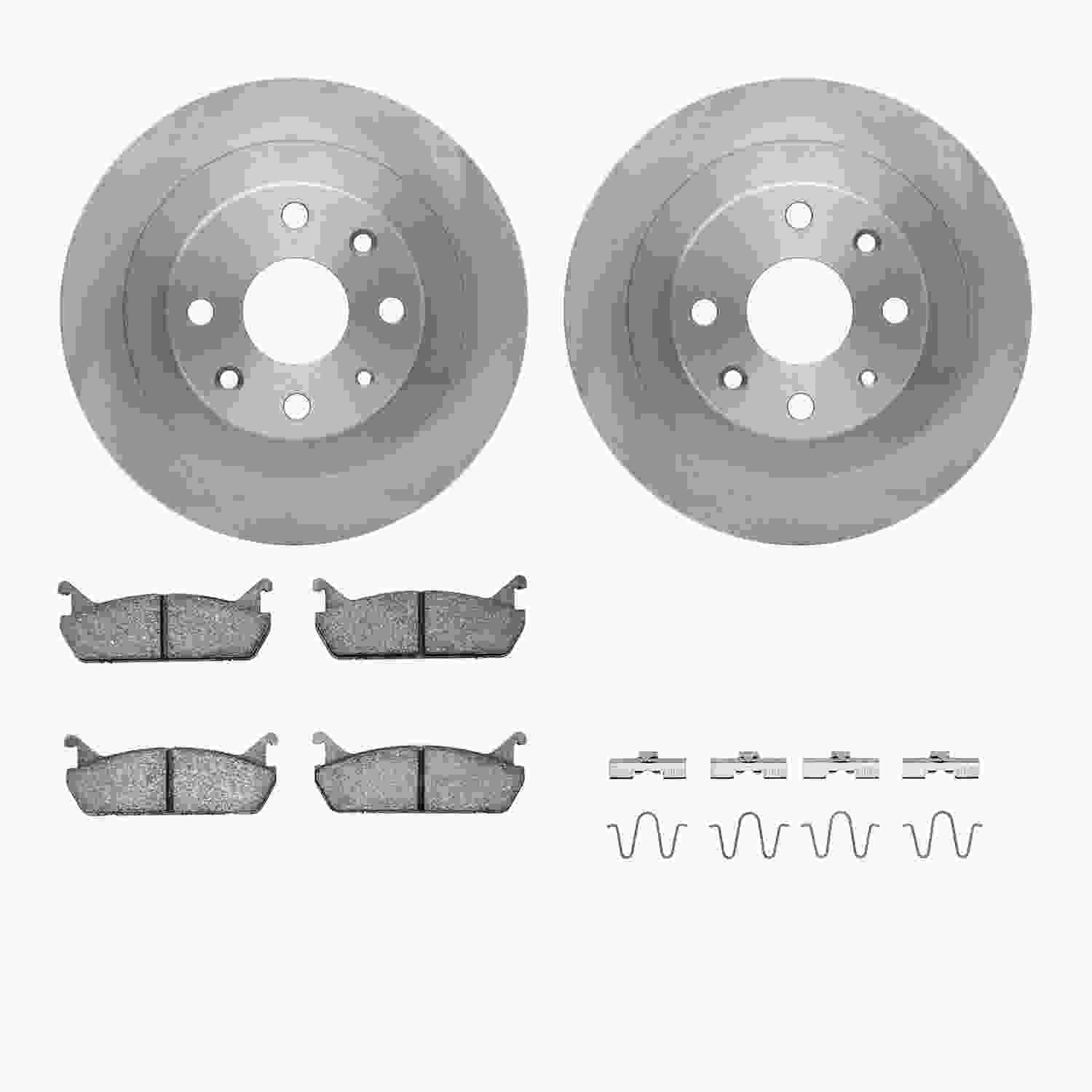 Dynamic Friction Company Disc Brake Pad and Rotor / Drum Brake Shoe and Drum Kit 6312-54073