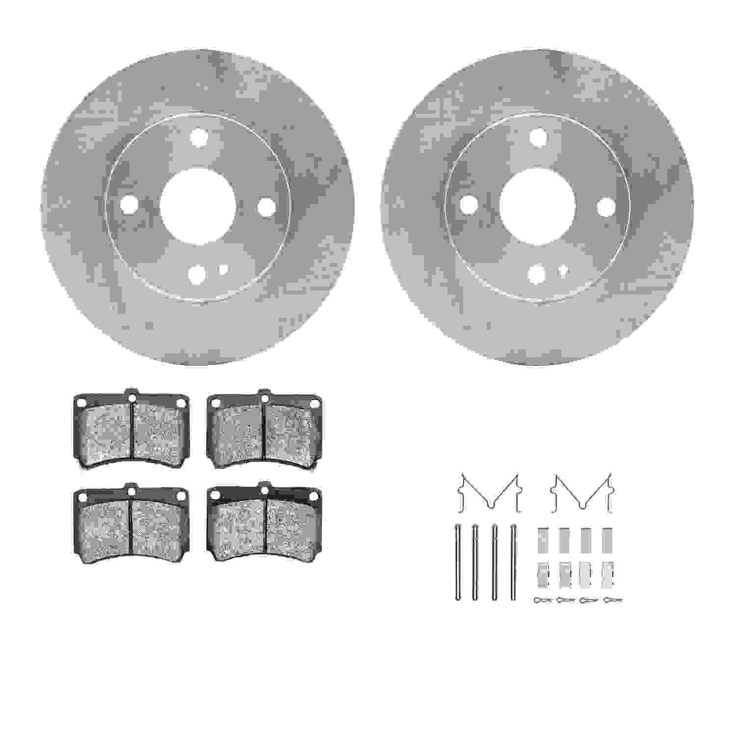 Dynamic Friction Company Disc Brake Pad and Rotor / Drum Brake Shoe and Drum Kit 6312-54074