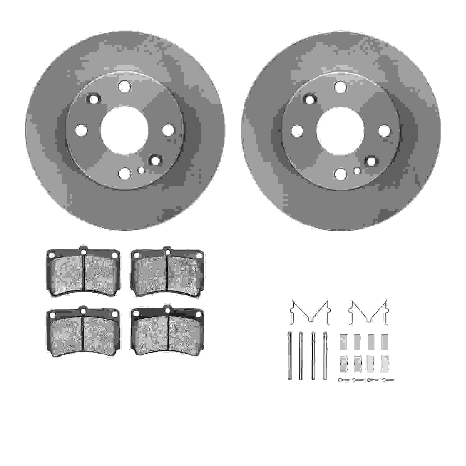 Dynamic Friction Company Disc Brake Pad and Rotor / Drum Brake Shoe and Drum Kit 6312-54075