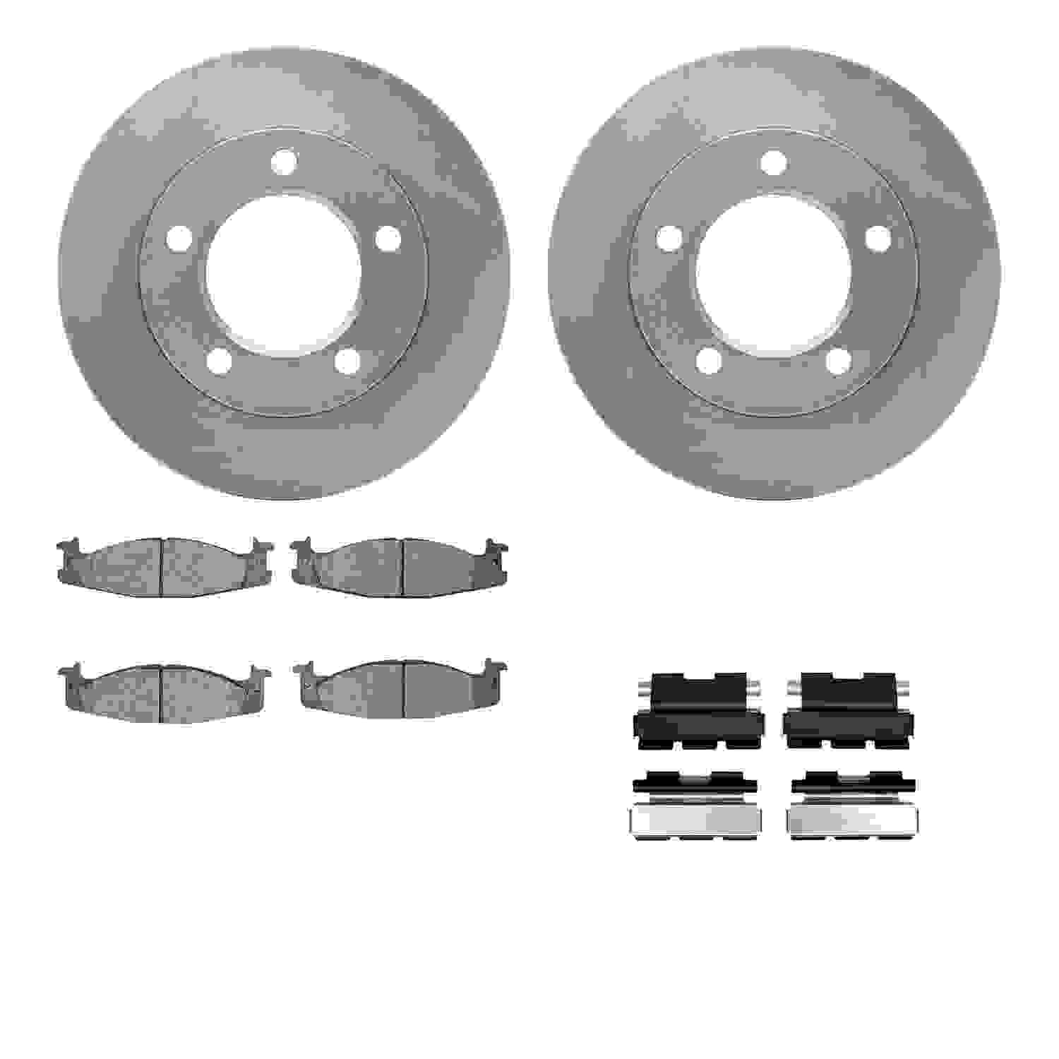 Dynamic Friction Company Disc Brake Pad and Rotor / Drum Brake Shoe and Drum Kit 6312-54094