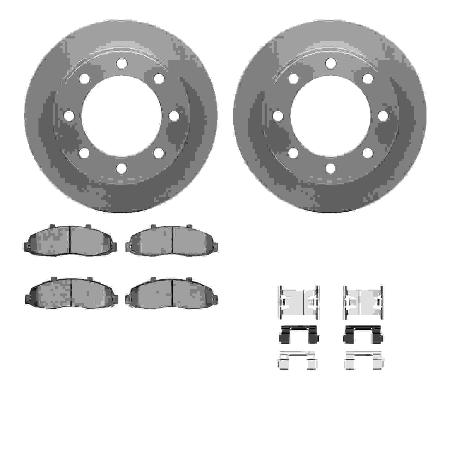 Dynamic Friction Company Disc Brake Pad and Rotor / Drum Brake Shoe and Drum Kit 6312-54112