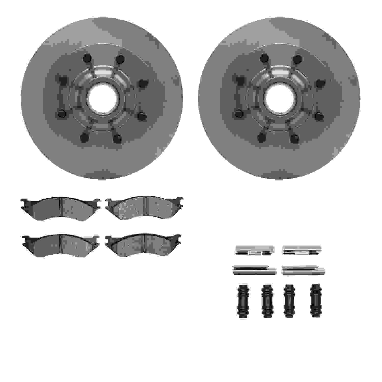 Dynamic Friction Company Disc Brake Pad and Rotor / Drum Brake Shoe and Drum Kit 6312-54114