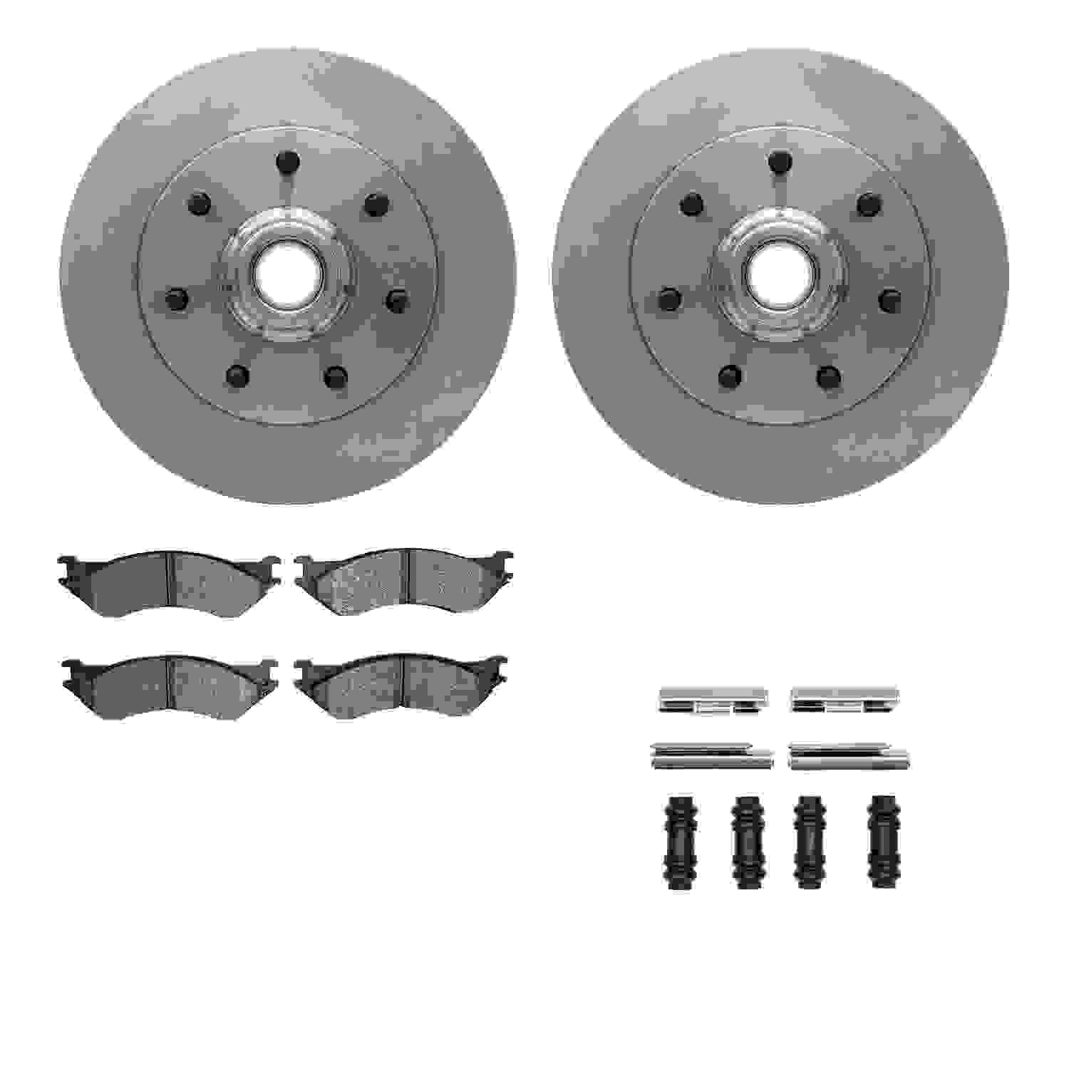 Dynamic Friction Company Disc Brake Pad and Rotor / Drum Brake Shoe and Drum Kit 6312-54115