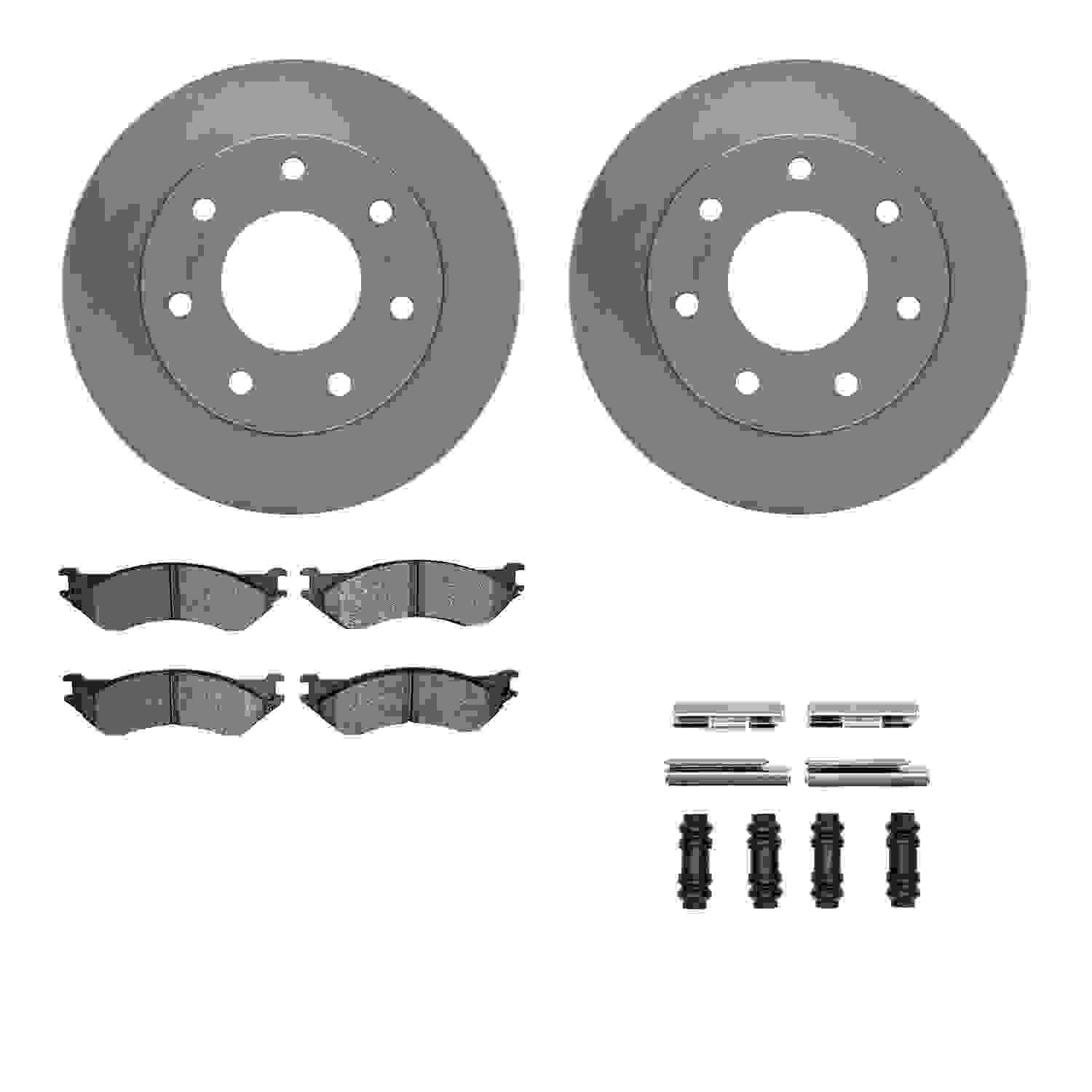 Dynamic Friction Company Disc Brake Pad and Rotor / Drum Brake Shoe and Drum Kit 6312-54116