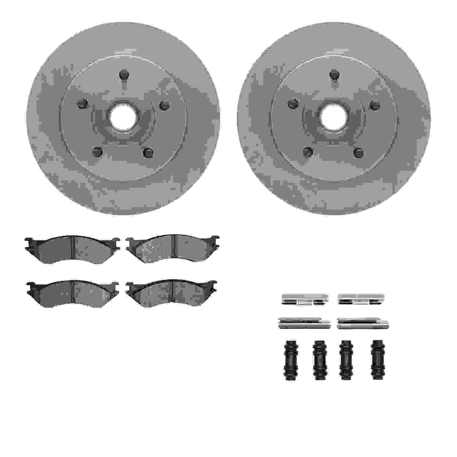 Dynamic Friction Company Disc Brake Pad and Rotor / Drum Brake Shoe and Drum Kit 6312-54117