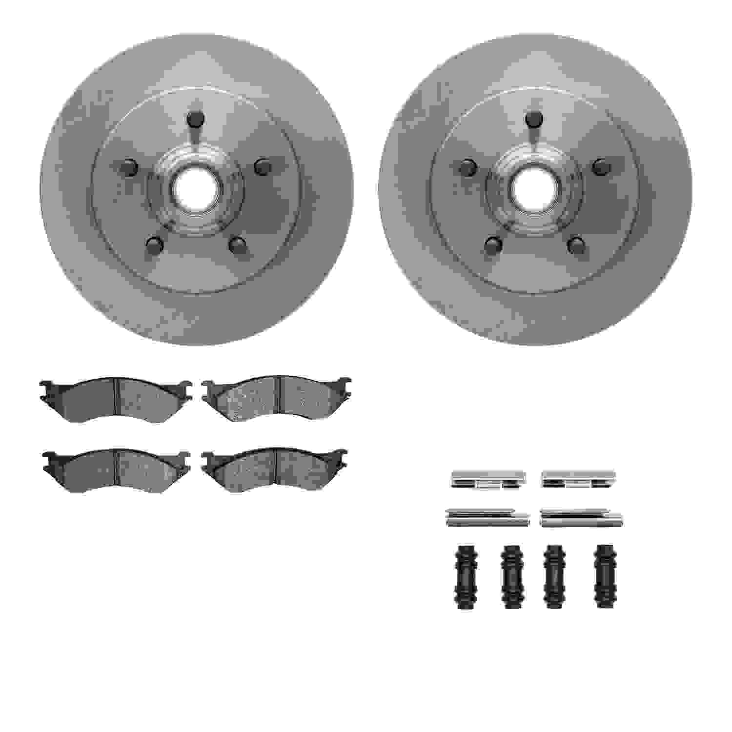 Dynamic Friction Company Disc Brake Pad and Rotor / Drum Brake Shoe and Drum Kit 6312-54119