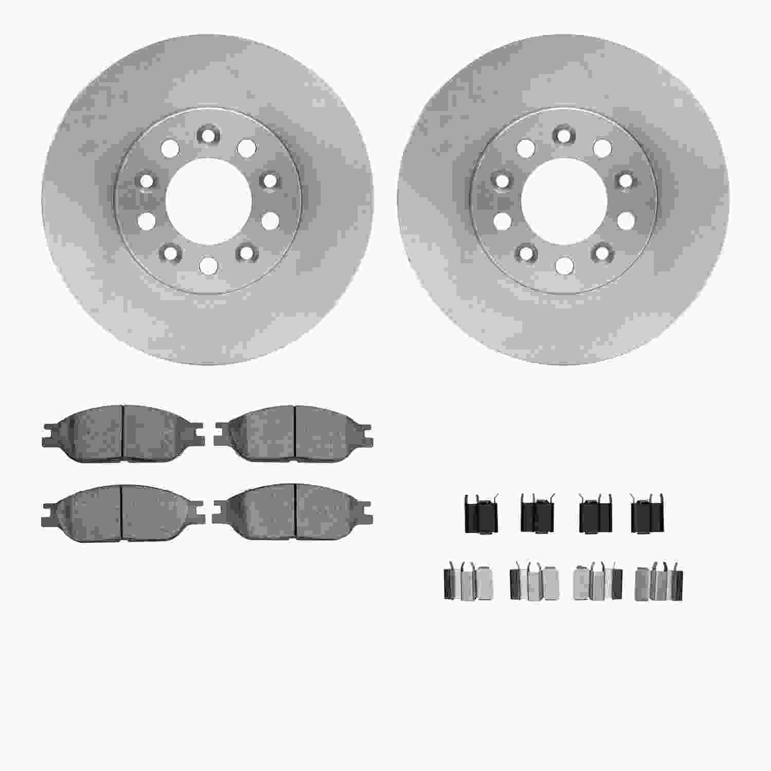 Dynamic Friction Company Disc Brake Pad and Rotor / Drum Brake Shoe and Drum Kit 6312-54134