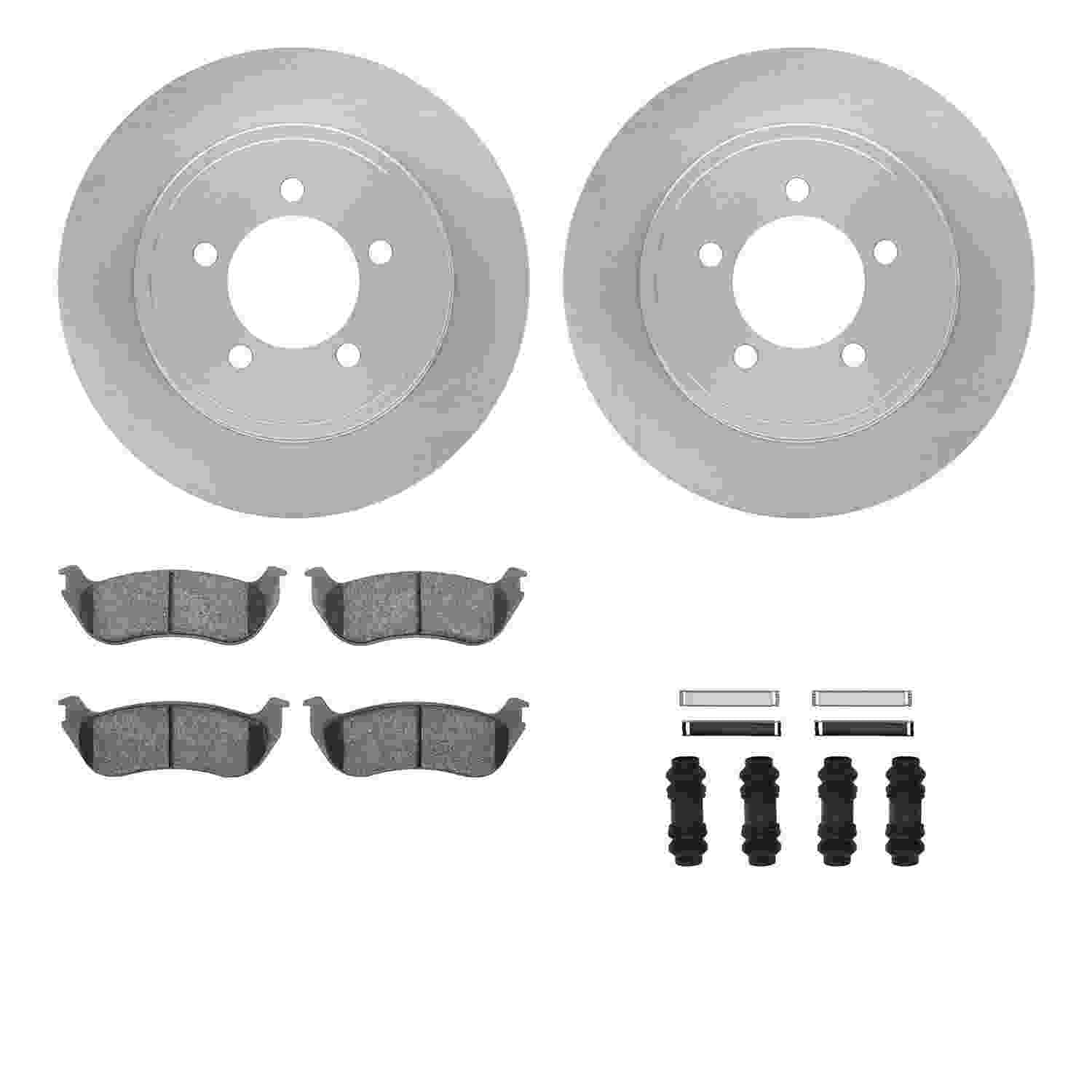 Dynamic Friction Company Disc Brake Pad and Rotor / Drum Brake Shoe and Drum Kit 6312-54145