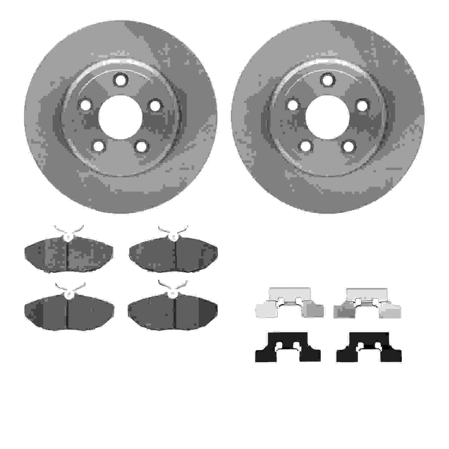 Dynamic Friction Company Disc Brake Pad and Rotor / Drum Brake Shoe and Drum Kit 6312-54150