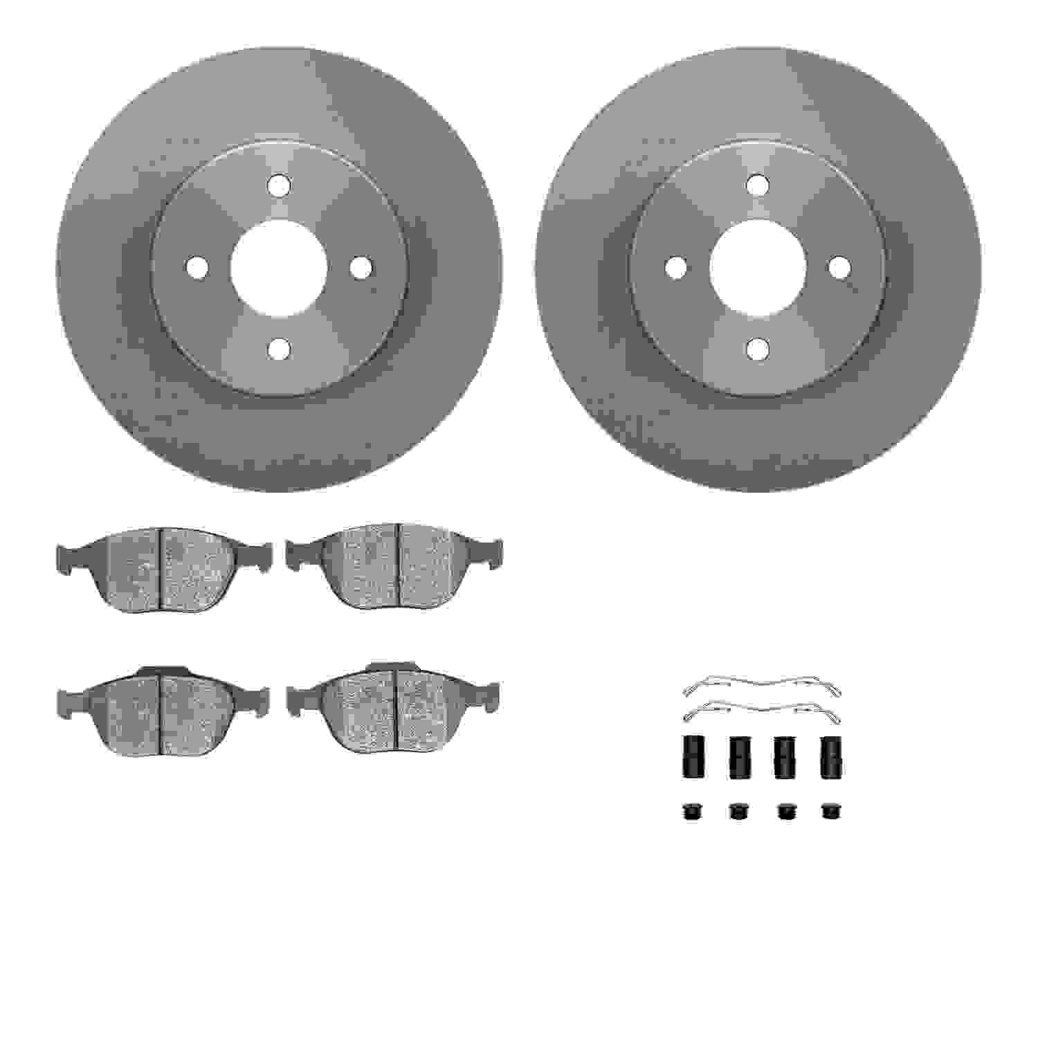 Dynamic Friction Company Disc Brake Pad and Rotor / Drum Brake Shoe and Drum Kit 6312-54152