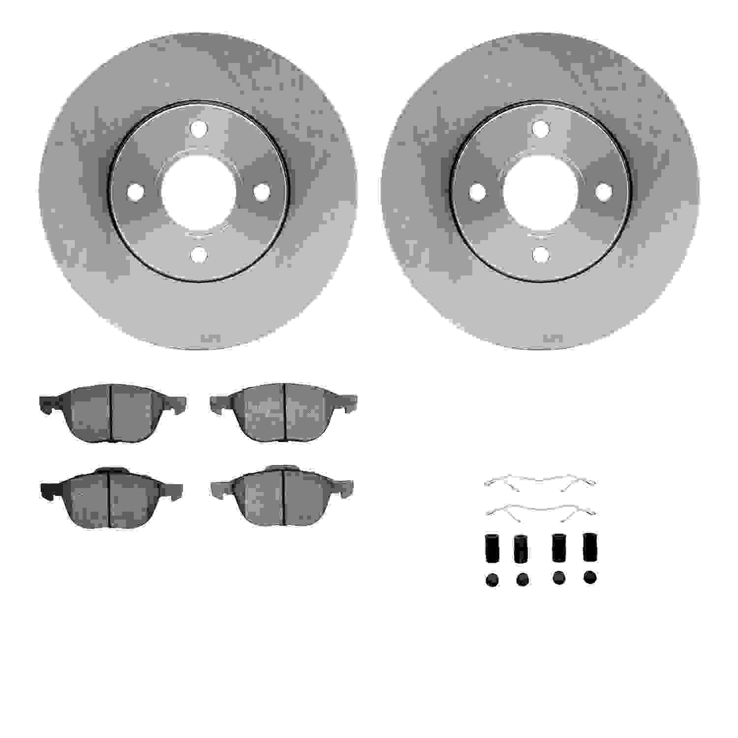 Dynamic Friction Company Disc Brake Pad and Rotor / Drum Brake Shoe and Drum Kit 6312-54166