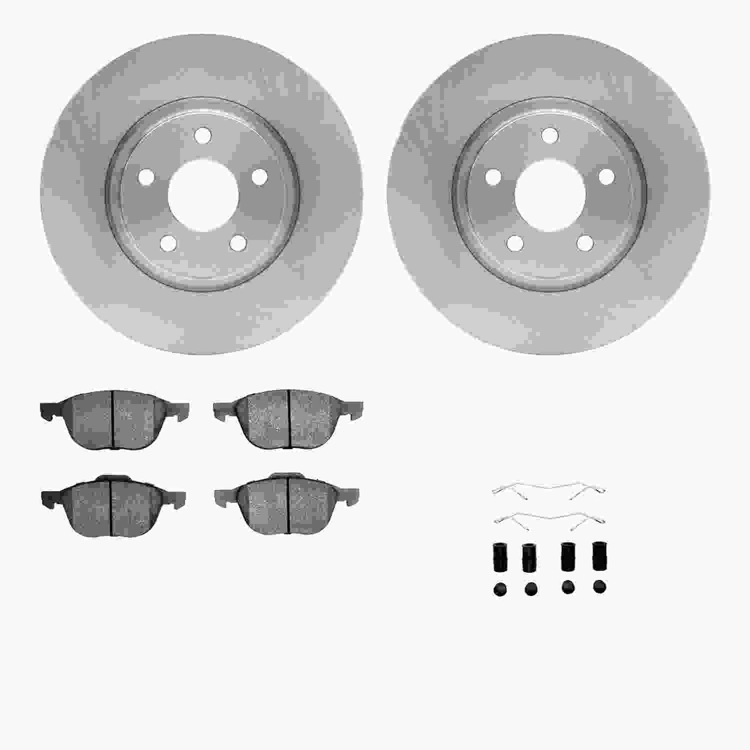 Dynamic Friction Company Disc Brake Pad and Rotor / Drum Brake Shoe and Drum Kit 6312-54168