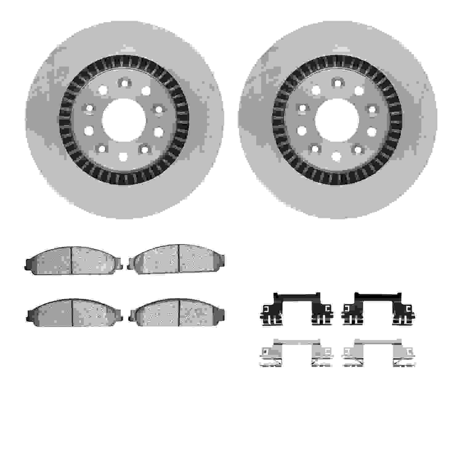 Dynamic Friction Company Disc Brake Pad and Rotor / Drum Brake Shoe and Drum Kit 6312-54176