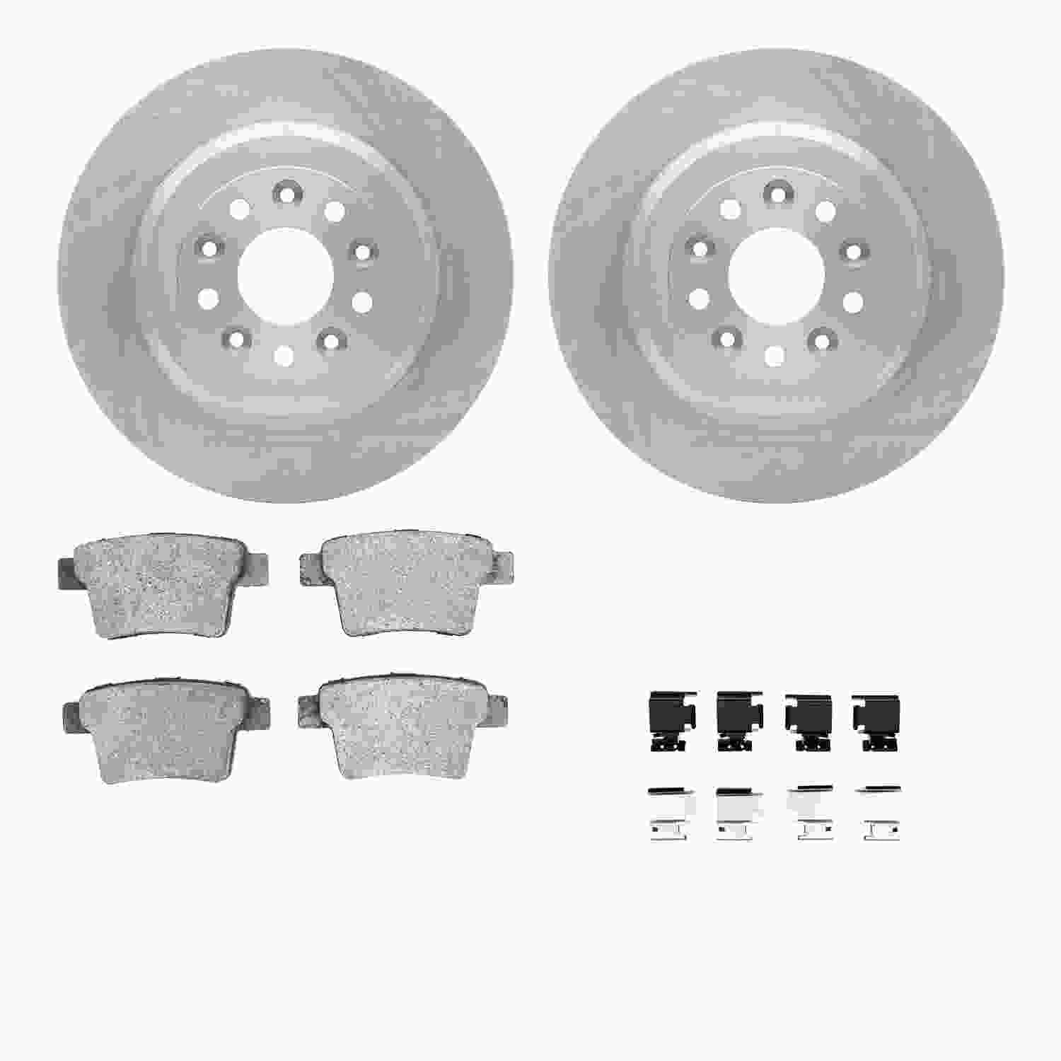 Dynamic Friction Company Disc Brake Pad and Rotor / Drum Brake Shoe and Drum Kit 6312-54178