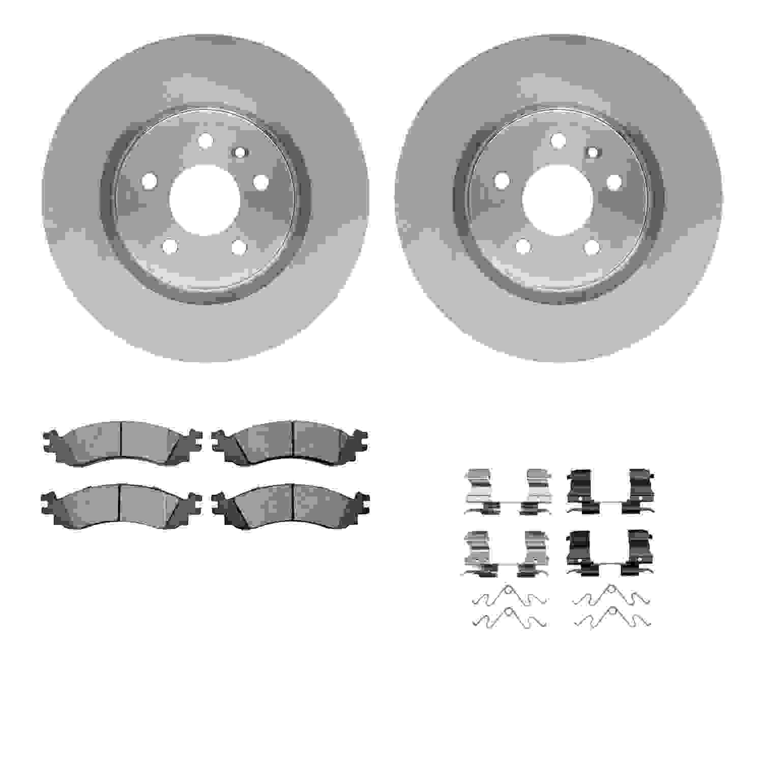 Dynamic Friction Company Disc Brake Pad and Rotor / Drum Brake Shoe and Drum Kit 6312-54183