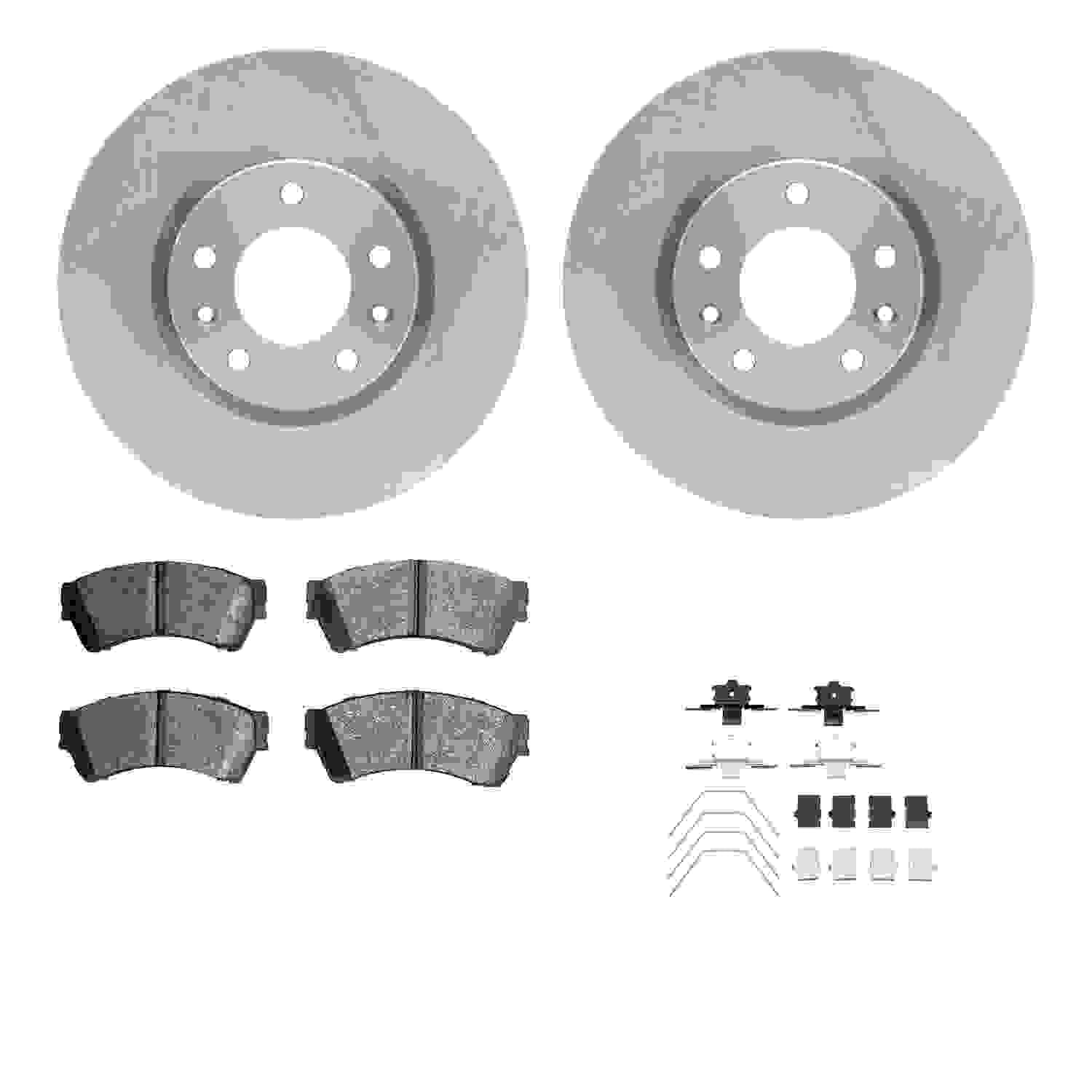 Dynamic Friction Company Disc Brake Pad and Rotor / Drum Brake Shoe and Drum Kit 6312-54187