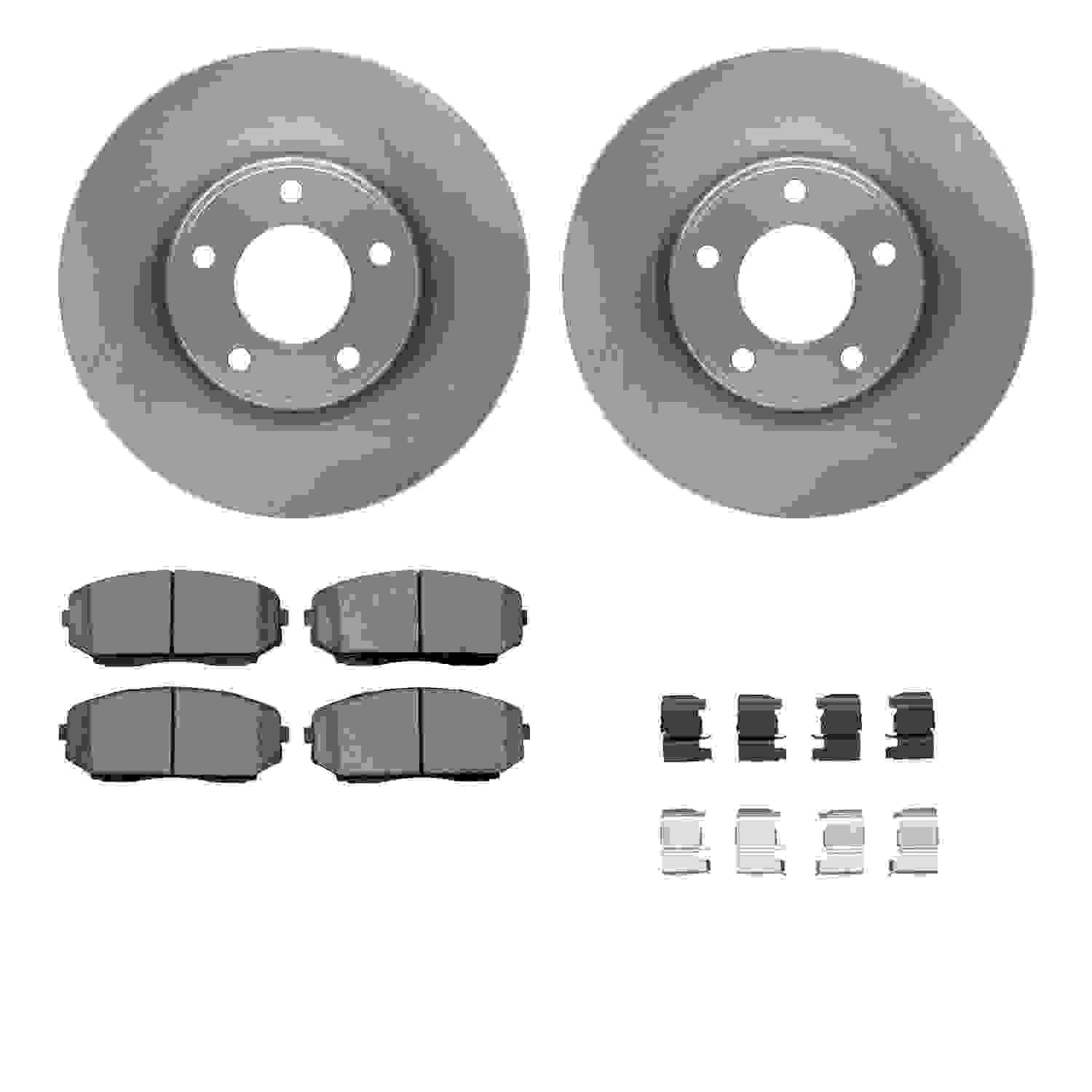 Dynamic Friction Company Disc Brake Pad and Rotor / Drum Brake Shoe and Drum Kit 6312-54190