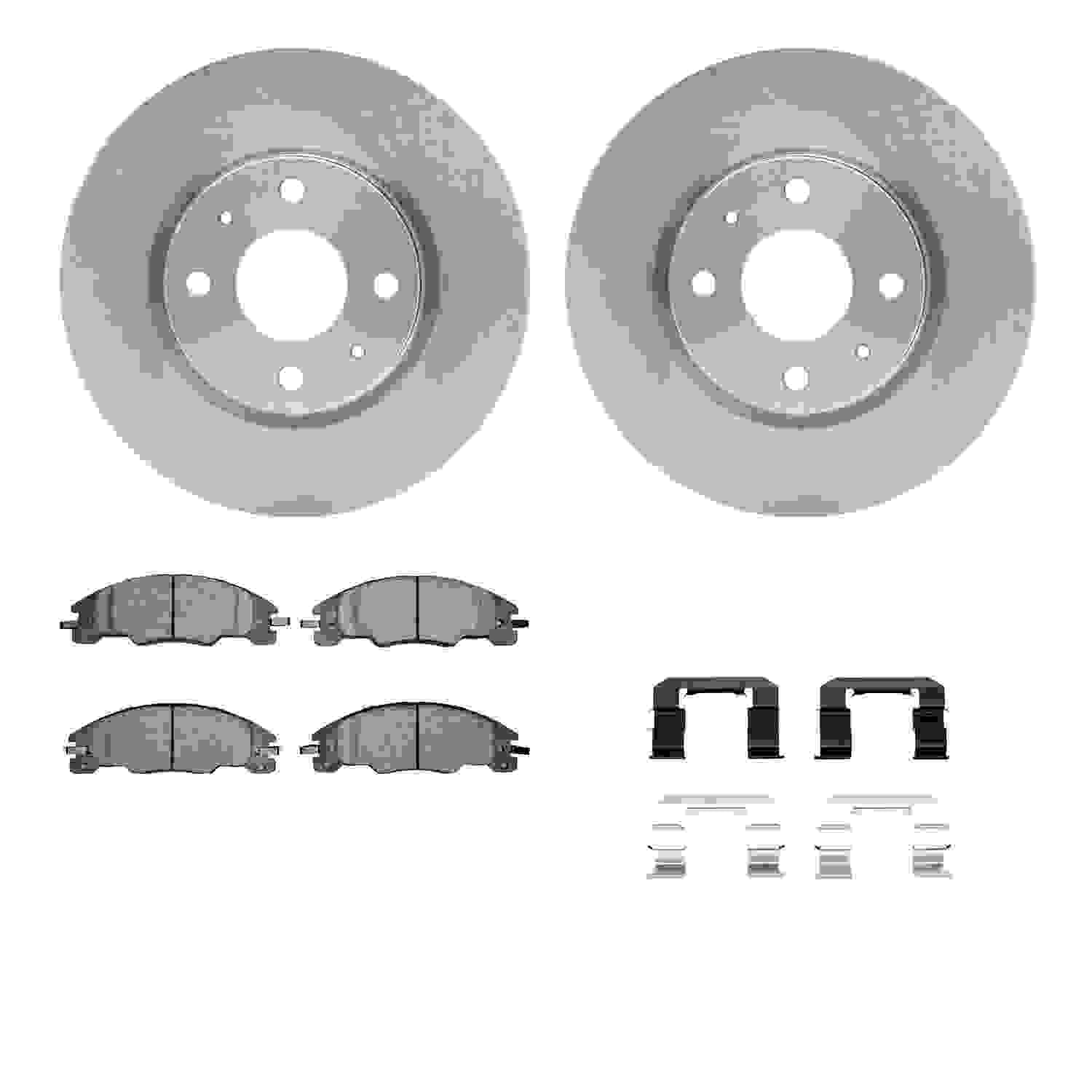 Dynamic Friction Company Disc Brake Pad and Rotor / Drum Brake Shoe and Drum Kit 6312-54194