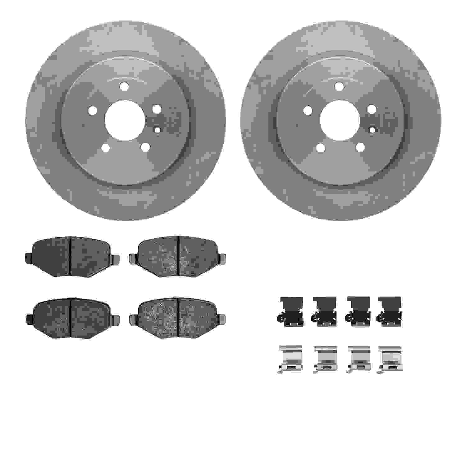 Dynamic Friction Company Disc Brake Pad and Rotor / Drum Brake Shoe and Drum Kit 6312-54195