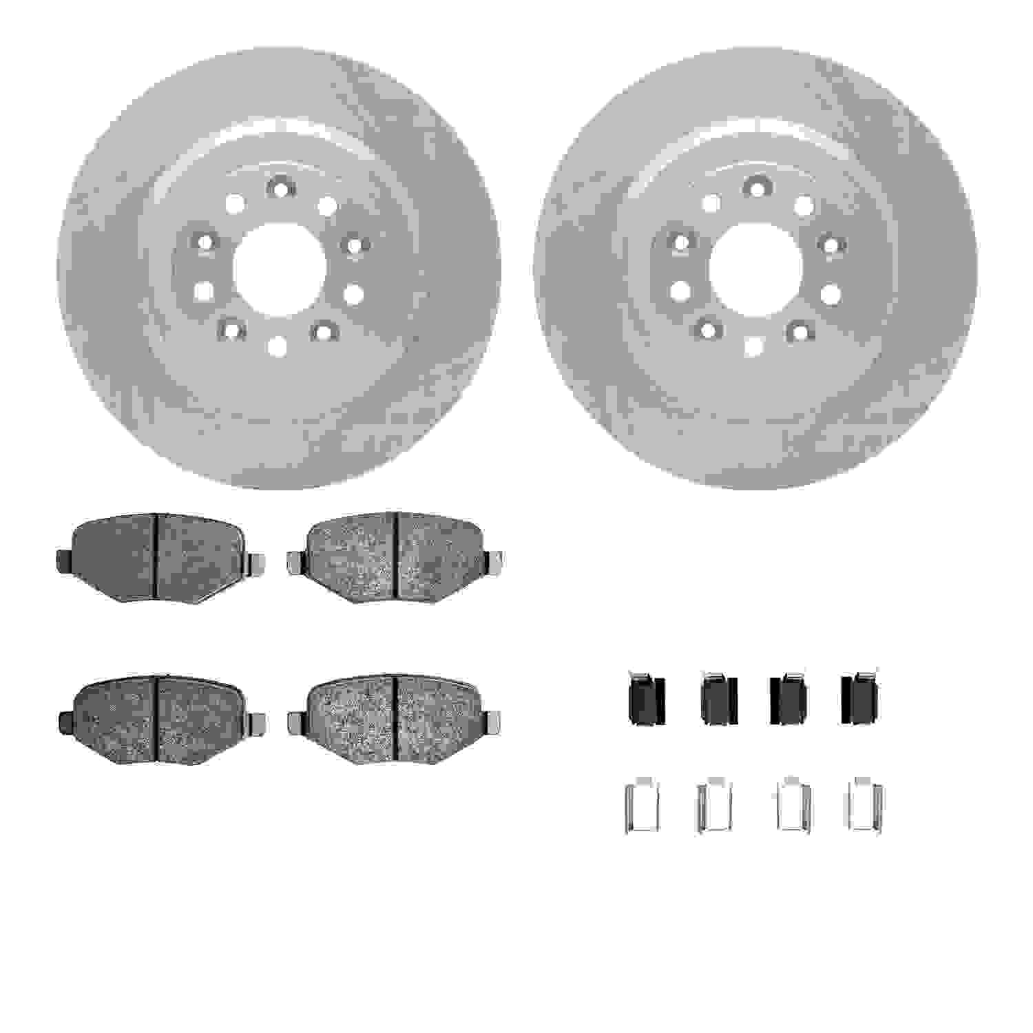 Dynamic Friction Company Disc Brake Pad and Rotor / Drum Brake Shoe and Drum Kit 6312-54196