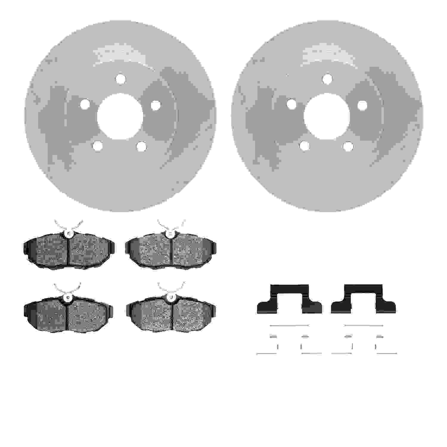 Dynamic Friction Company Disc Brake Pad and Rotor / Drum Brake Shoe and Drum Kit 6312-54202