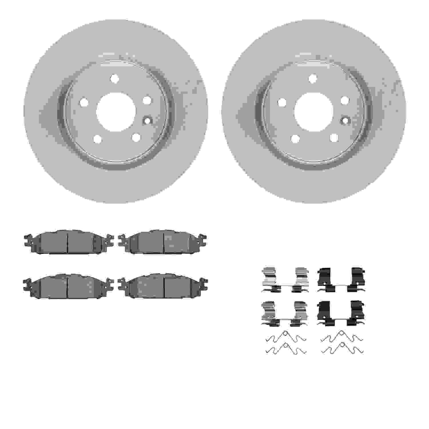 Dynamic Friction Company Disc Brake Pad and Rotor / Drum Brake Shoe and Drum Kit 6312-54205