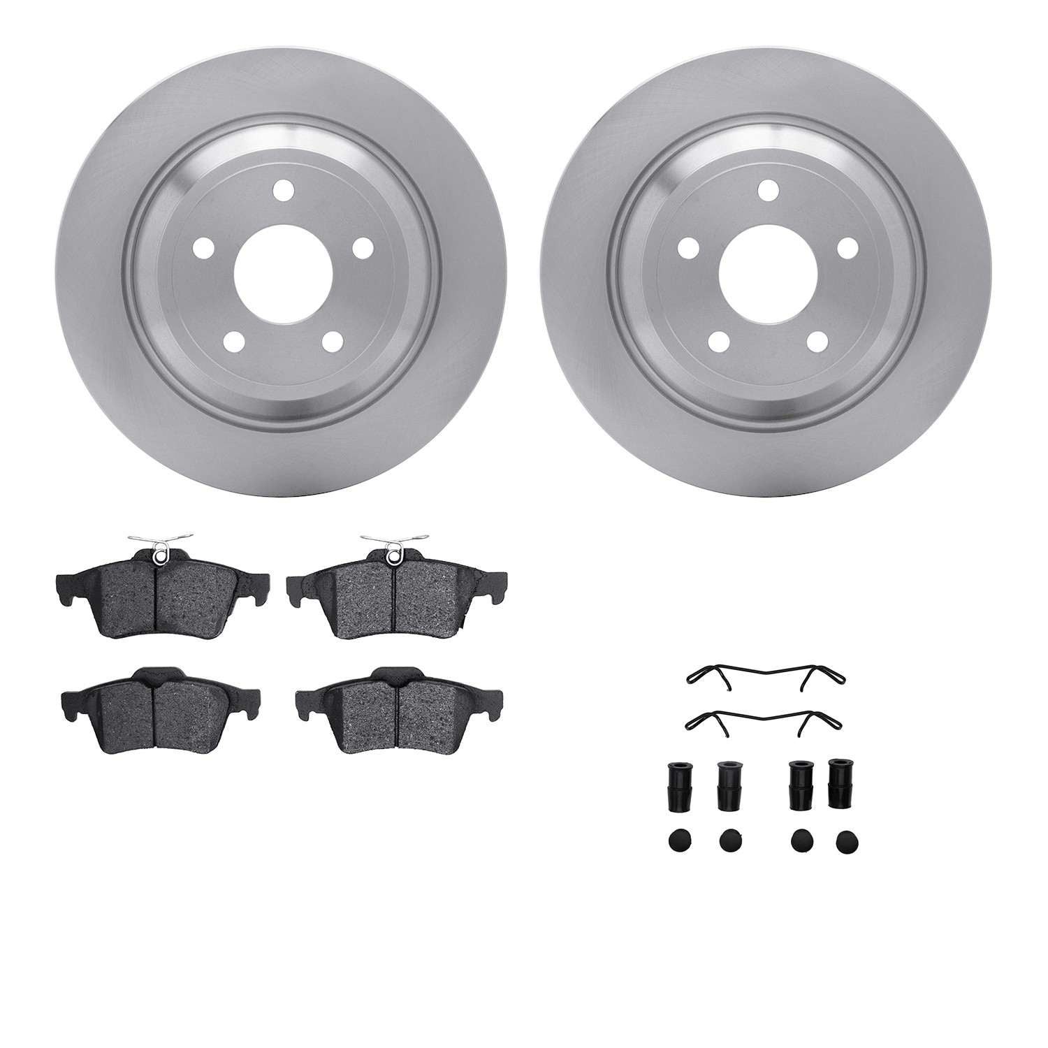 Dynamic Friction Company Disc Brake Pad and Rotor / Drum Brake Shoe and Drum Kit 6312-54207