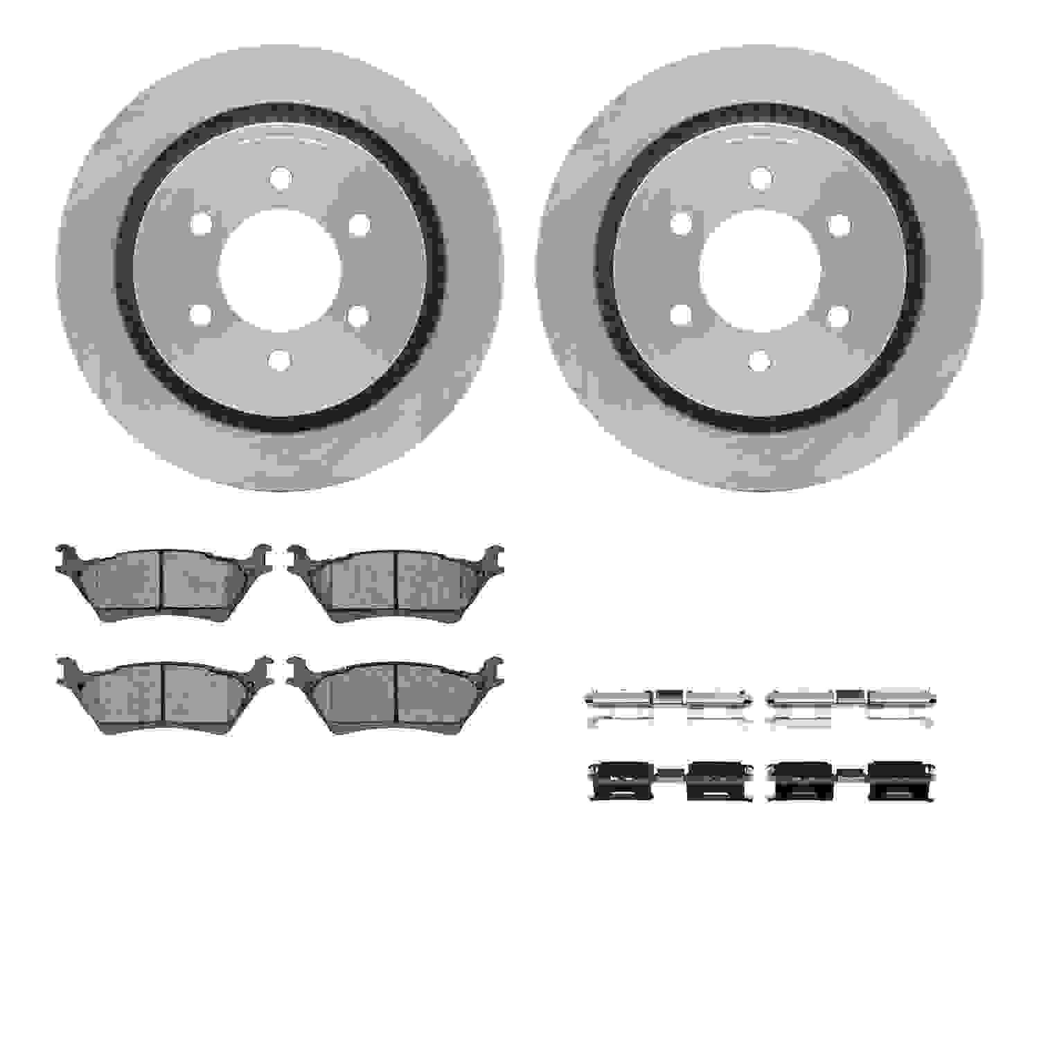 Dynamic Friction Company Disc Brake Pad and Rotor / Drum Brake Shoe and Drum Kit 6312-54209