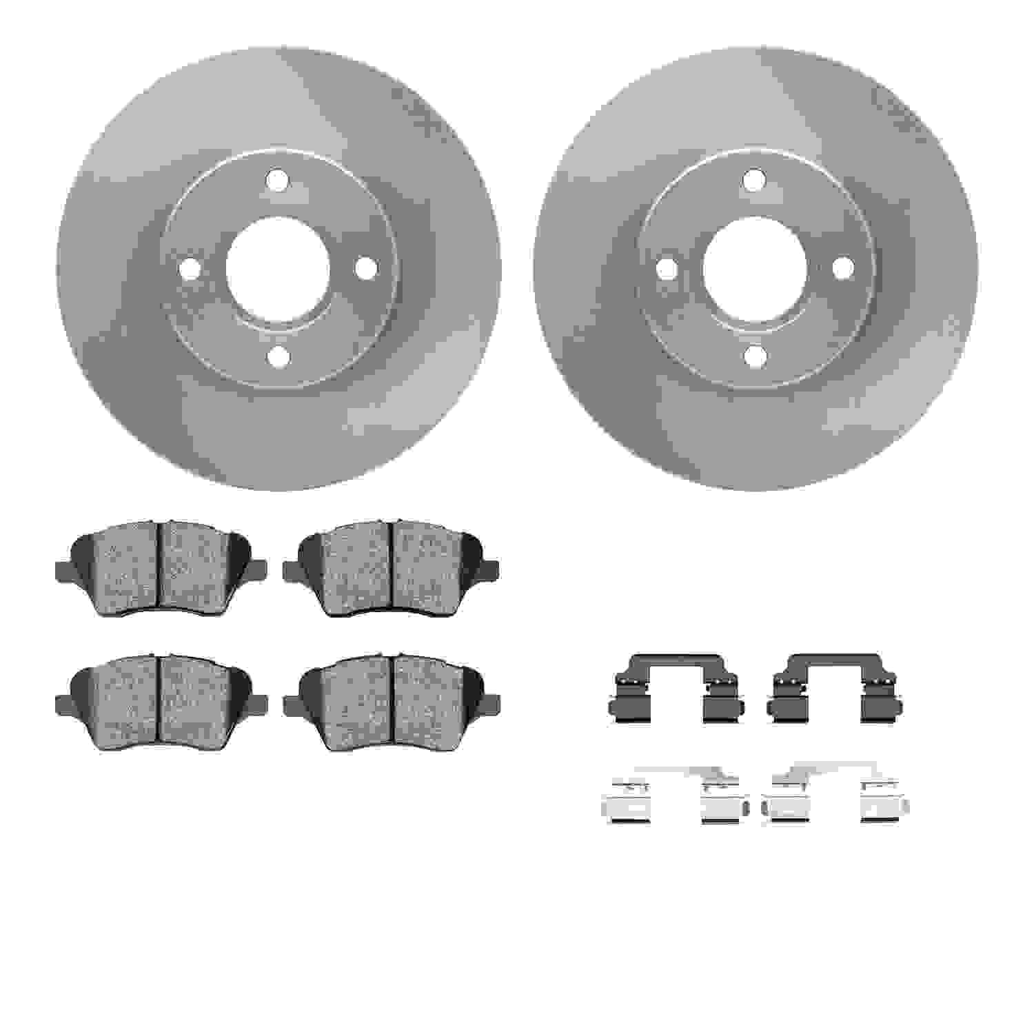 Dynamic Friction Company Disc Brake Pad and Rotor / Drum Brake Shoe and Drum Kit 6312-54223