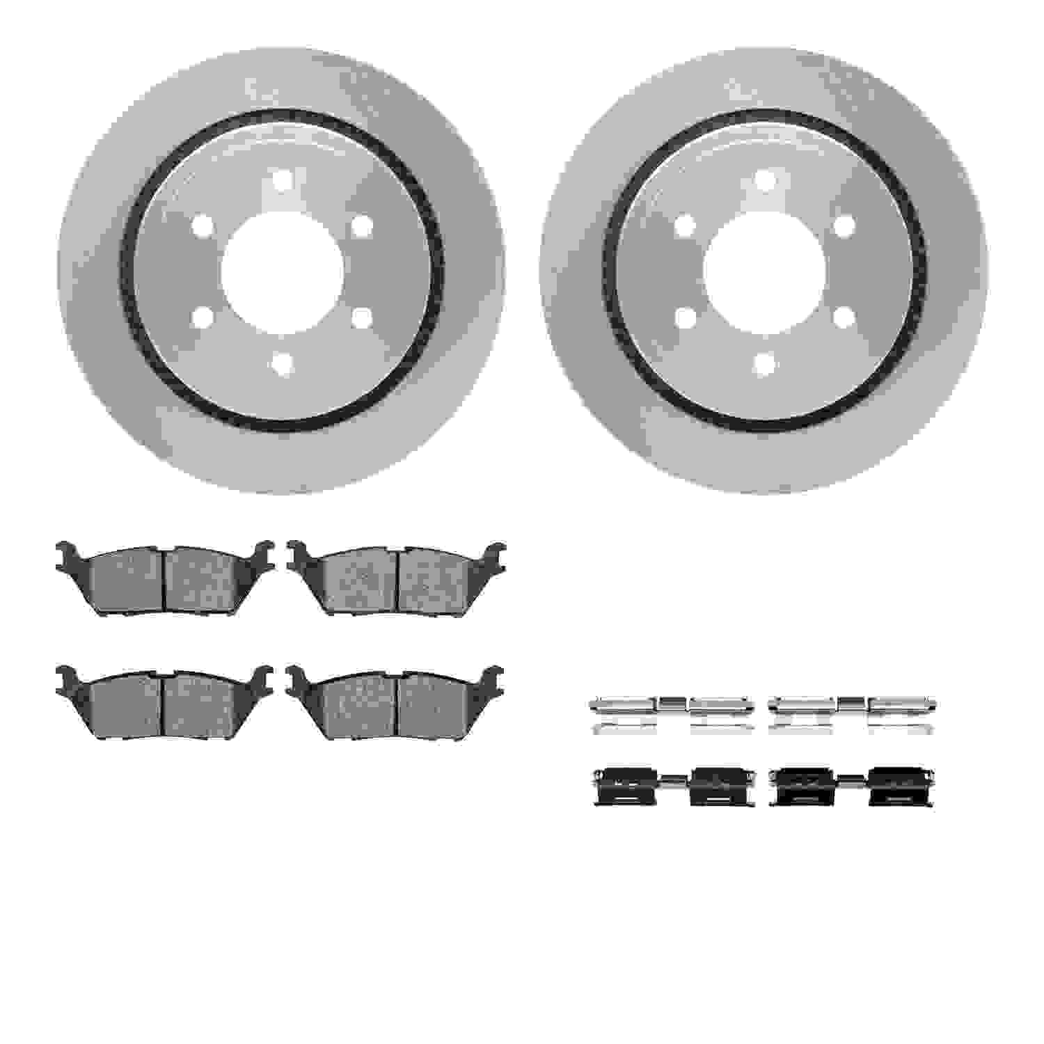 Dynamic Friction Company Disc Brake Pad and Rotor / Drum Brake Shoe and Drum Kit 6312-54229