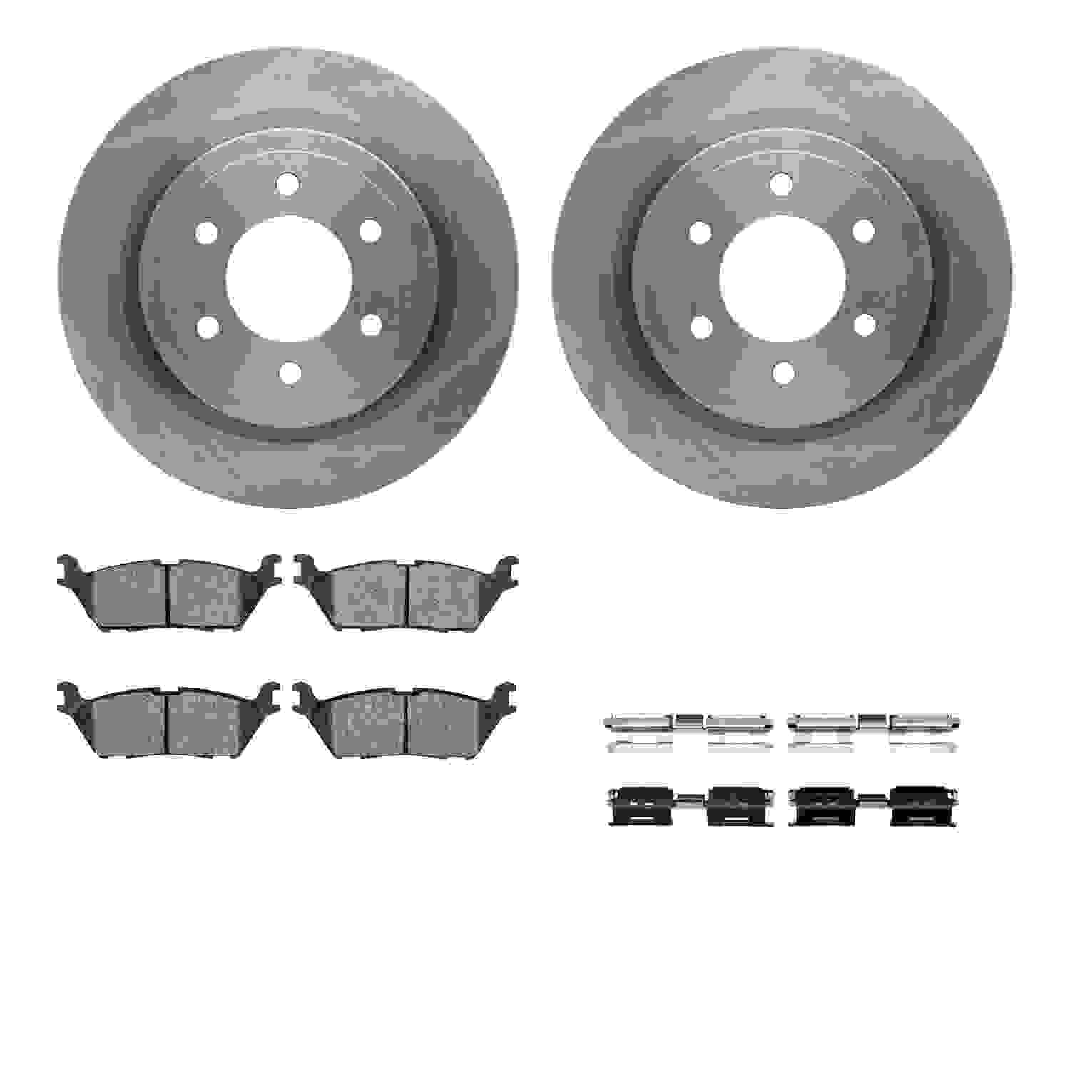 Dynamic Friction Company Disc Brake Pad and Rotor / Drum Brake Shoe and Drum Kit 6312-54230