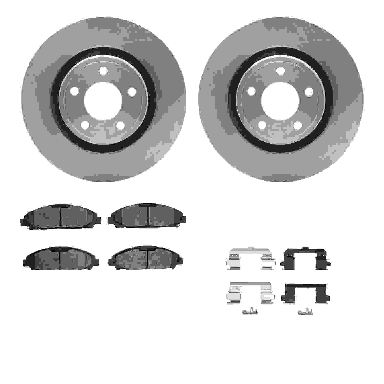 Dynamic Friction Company Disc Brake Pad and Rotor / Drum Brake Shoe and Drum Kit 6312-54231