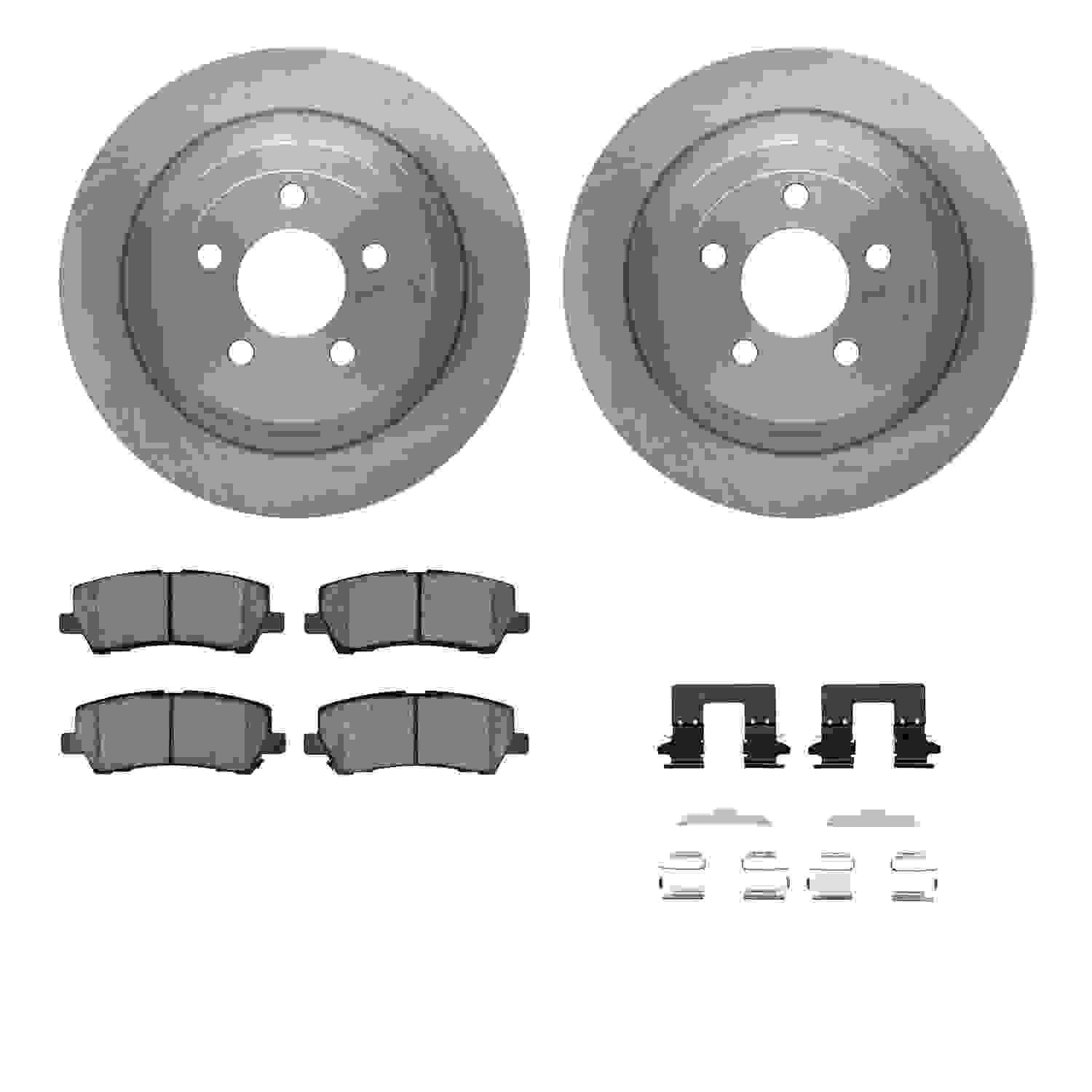 Dynamic Friction Company Disc Brake Pad and Rotor / Drum Brake Shoe and Drum Kit 6312-54232