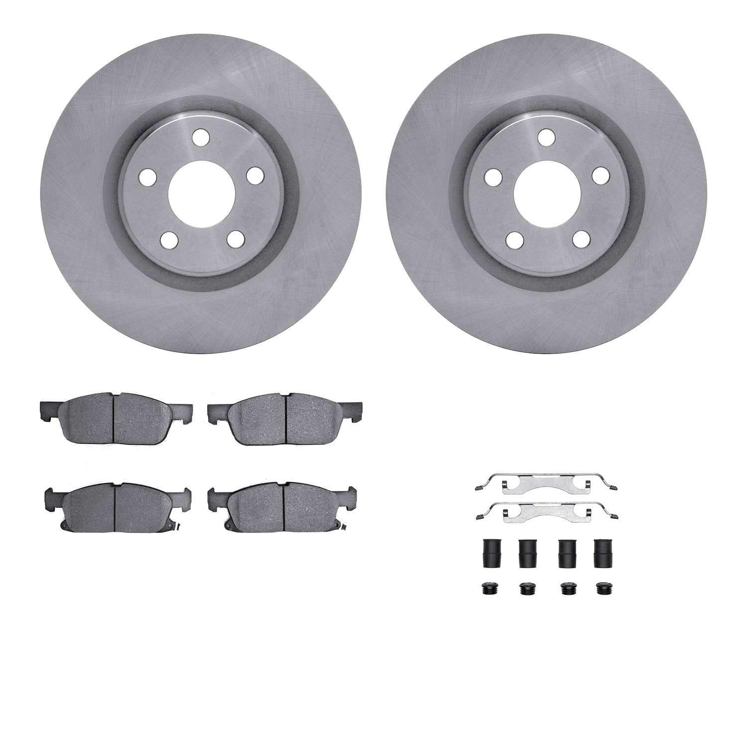 Dynamic Friction Company Disc Brake Pad and Rotor / Drum Brake Shoe and Drum Kit 6312-54234