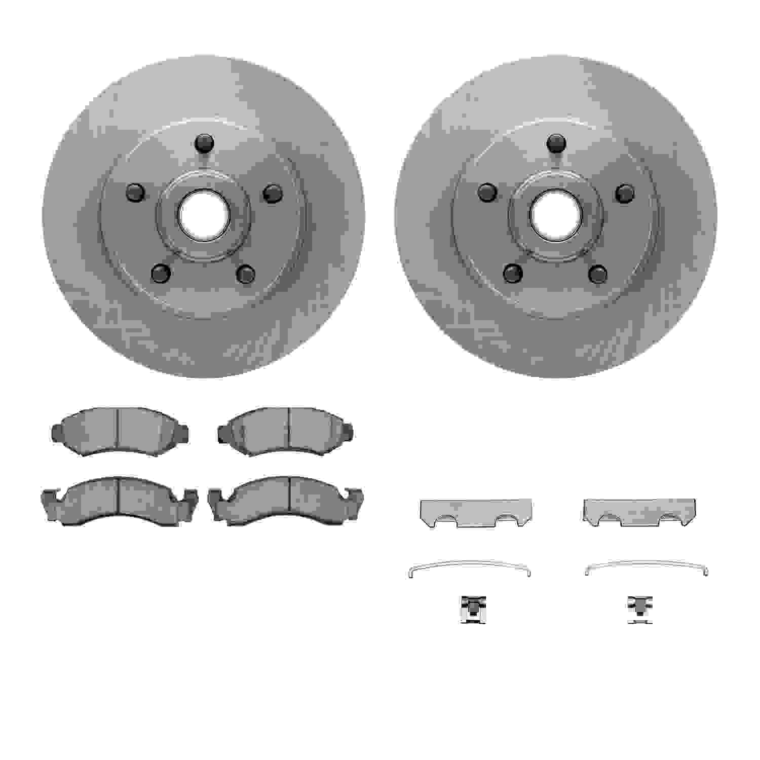 Dynamic Friction Company Disc Brake Pad and Rotor / Drum Brake Shoe and Drum Kit 6312-56002