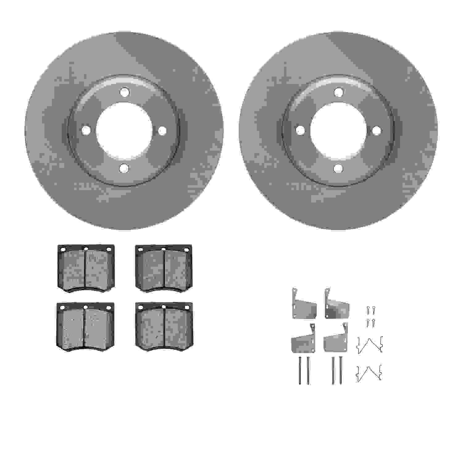 Dynamic Friction Company Disc Brake Pad and Rotor / Drum Brake Shoe and Drum Kit 6312-56010