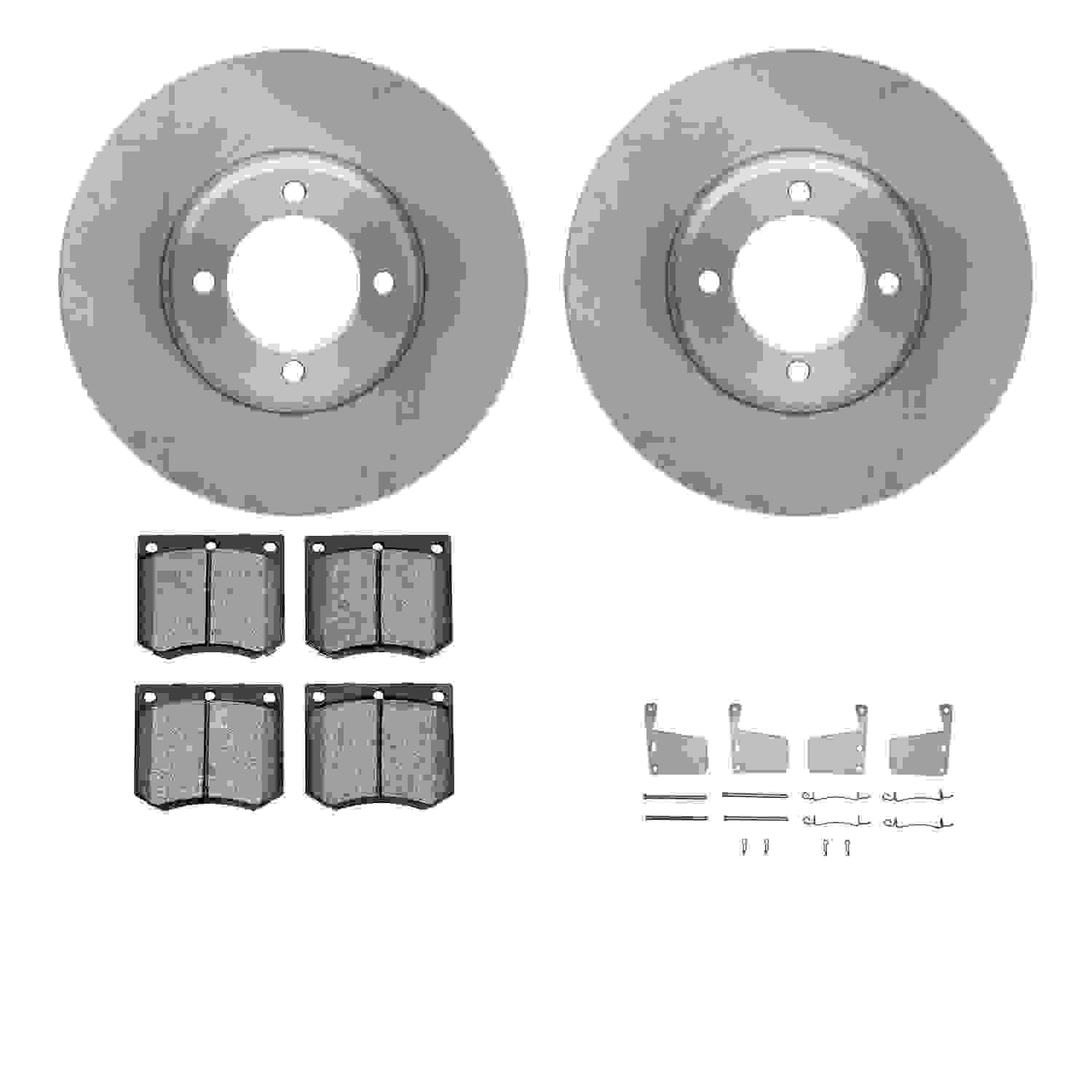 Dynamic Friction Company Disc Brake Pad and Rotor / Drum Brake Shoe and Drum Kit 6312-56011